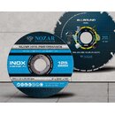 NOZAR Trennscheiben Set 10 x Trennscheibe Inox flach + 1...
